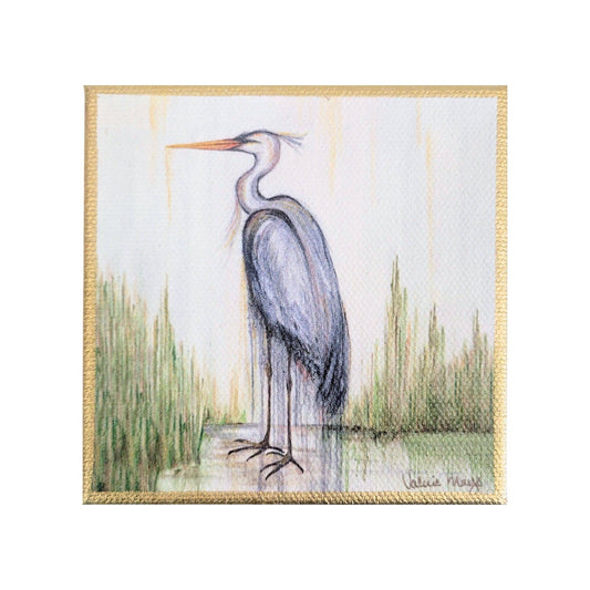 Blue Heron II Mini Canvas