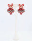 Bridger Bow and Ornament Earring Red