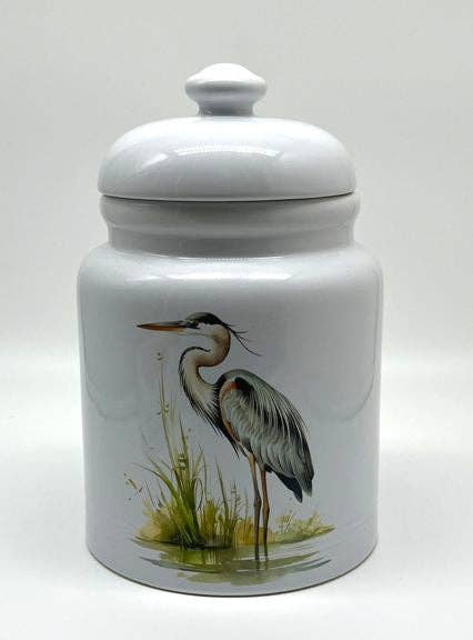 Blue Heron Cookie Jar: 9" Cookie Jar