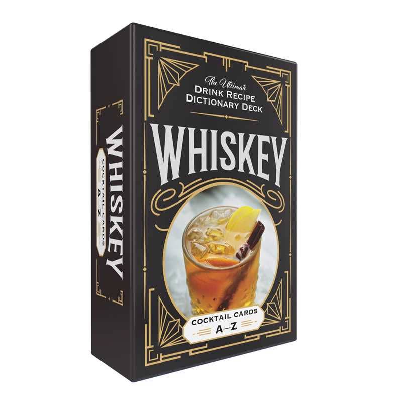 Whiskey Cocktail Cards A–Z by Adams Media: Flashcards