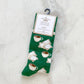 Men's Beignet Socks   Green/Tan/White   One Size