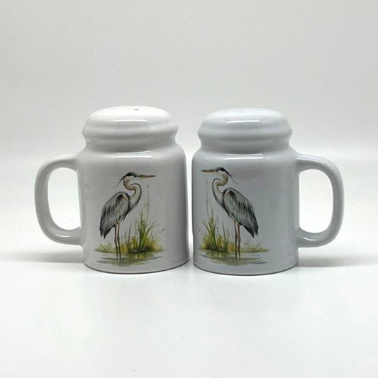 Blue Heron Salt & Pepper Shakers (range style)
