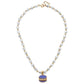 Madeleine Pearl & Macaroon Children's Necklace in Purple