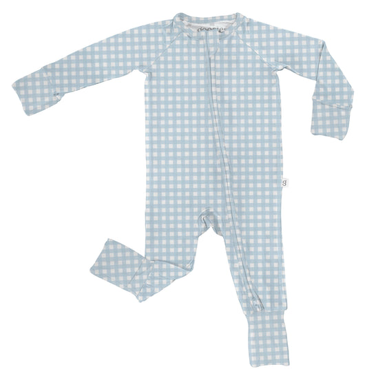 LS Convertible Zip - Blue Gingham: 0-3 mo