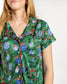 Spruce It Up Short Sleeve Button Up Sleep Shirt w/Pants