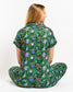 Spruce It Up Short Sleeve Button Up Sleep Shirt w/Pants