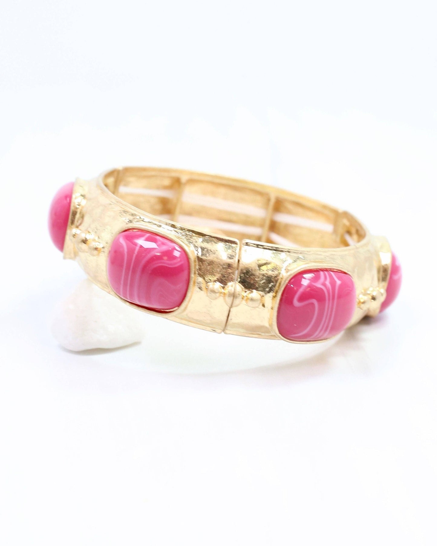 Tally Stretch Bracelet Pink: Default