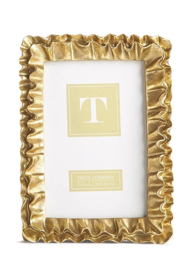Yellow Ruffle Frame Gold Ruffles Frame (2 Sizes) – Brick and Row