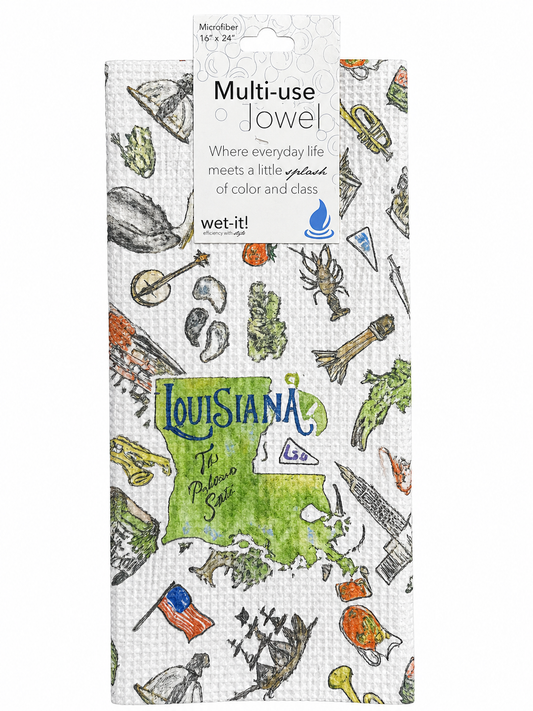 Louisiana tea towel