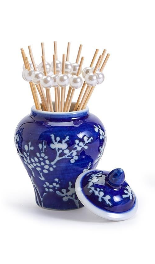 Mini Ginger Jar w/Picks (3 Styles)