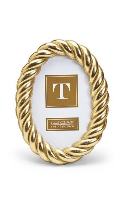 Gilded Rope Gold Finish Photo Frame (3 Sizes)