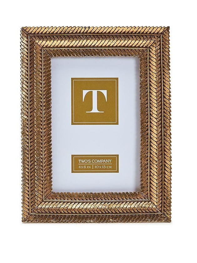 Gold Fern Photo Frame (2 Sizes)