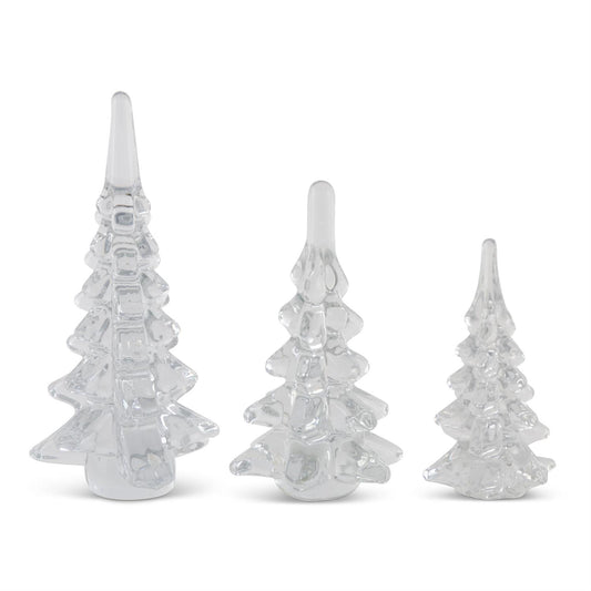 Clear Glass Trees (3 Sizes)