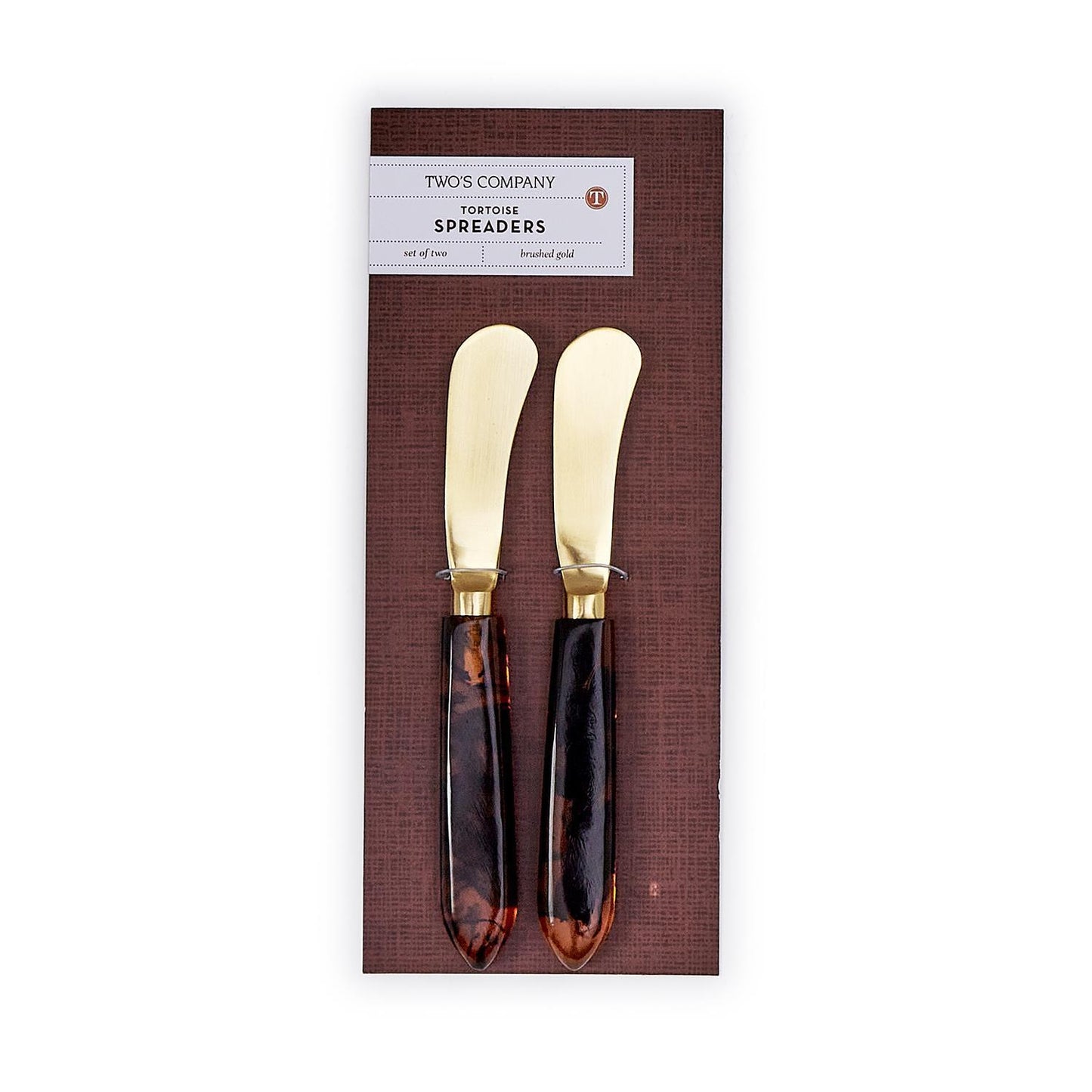 Tortoise Swirl Set of 2 Spreader on Gift Card