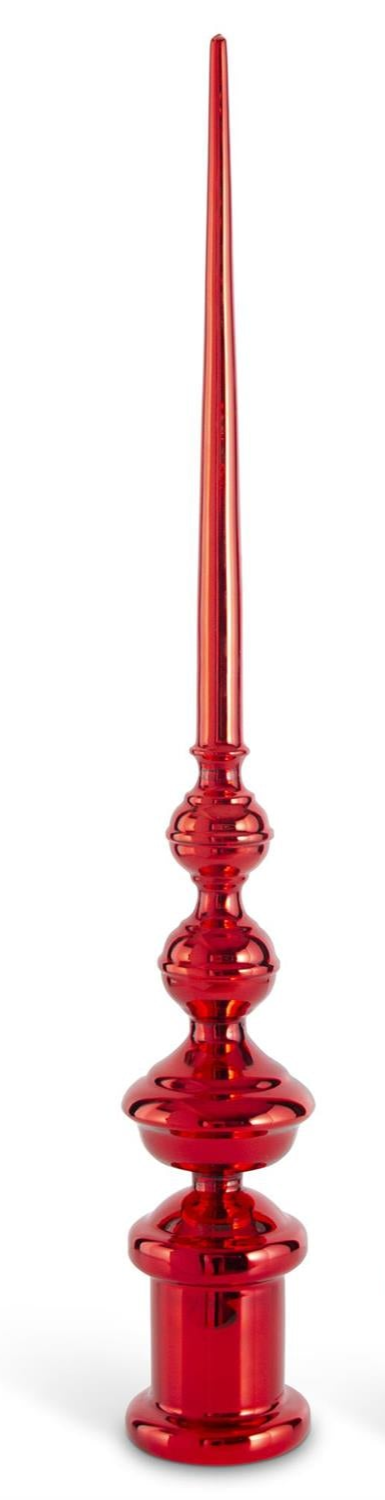 Red Glass Finials (3 Sizes)