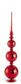 Red Glass Finials (3 Sizes)