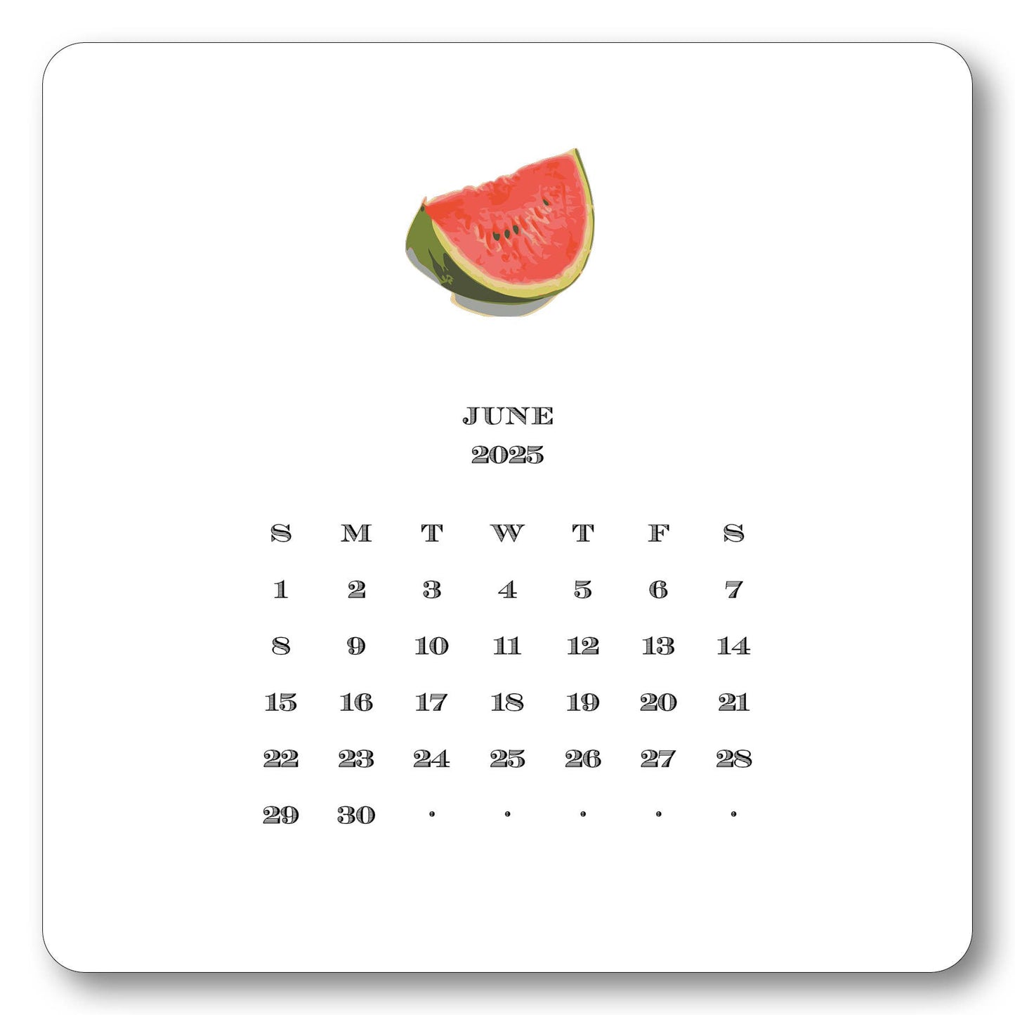 2025 Desk Calendar with Easel