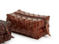 Chestnut Woven Leather Dopp Kit (2 Patterns)