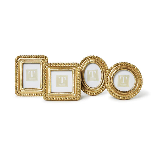 Beaded Texture Gold Photo Frames (4 Styles)
