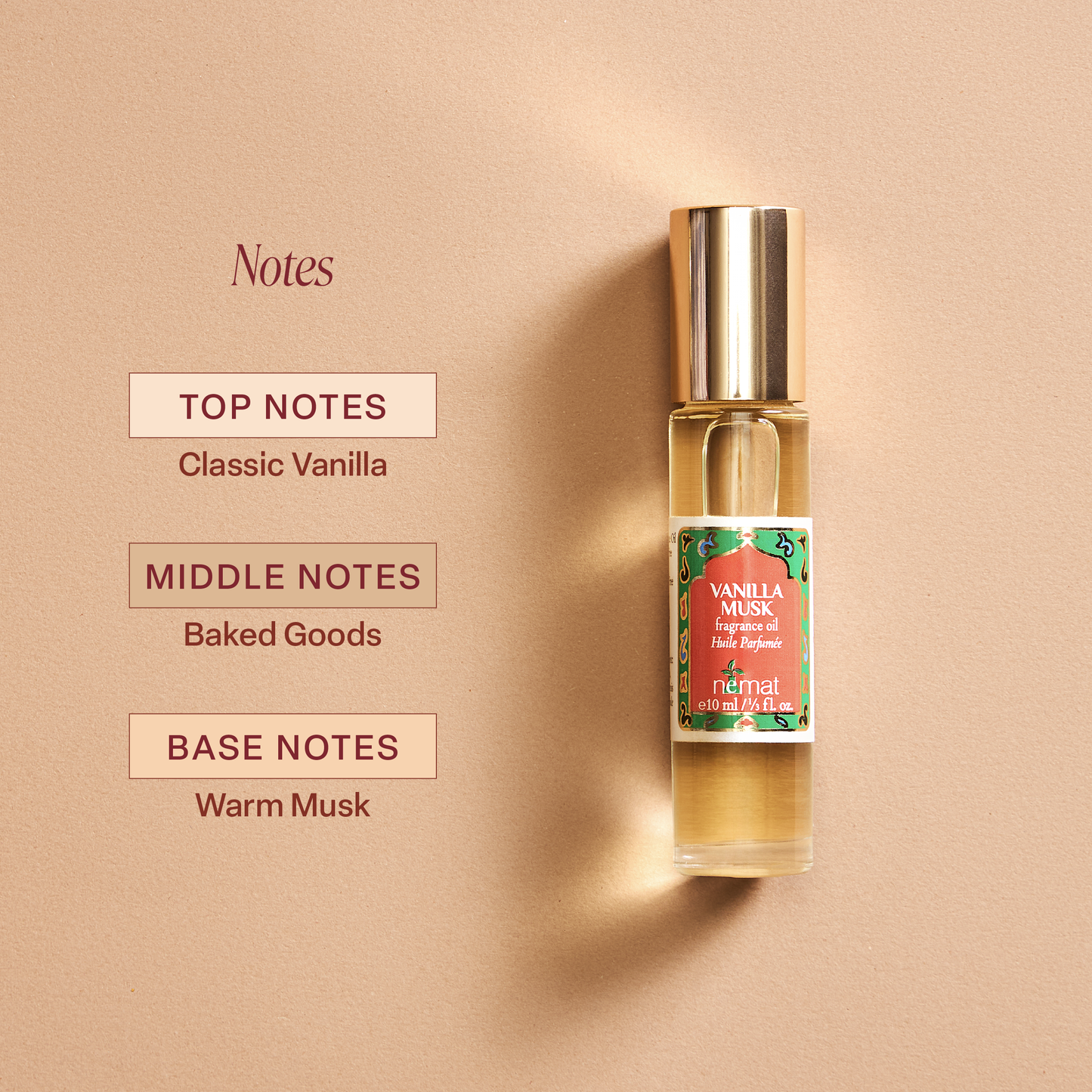 Vanilla Musk Perfume Oil: 5ml Roll-on