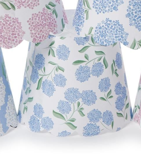 Hydrangea Decorative Paper Shade Covers (Set of 2) 6 Styles