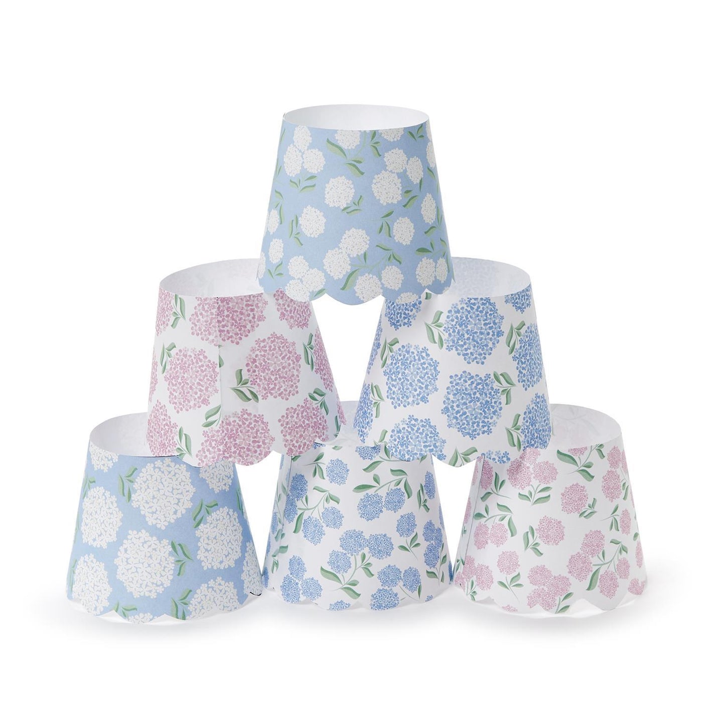 Hydrangea Decorative Paper Shade Covers (Set of 2) 6 Styles