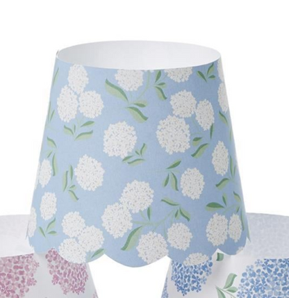 Hydrangea Decorative Paper Shade Covers (Set of 2) 6 Styles