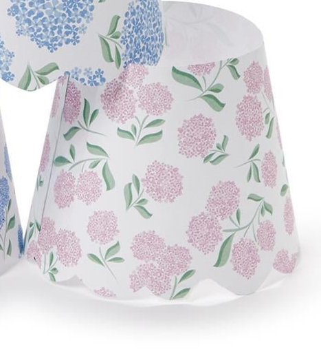 Hydrangea Decorative Paper Shade Covers (Set of 2) 6 Styles
