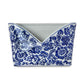 Chinoiserie Hand-Painted Blue and White Floral Letter Holder - Porcelain