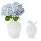 Glass Pearl White Vases (2 Sizes)