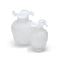 Glass Pearl White Vases (2 Sizes)