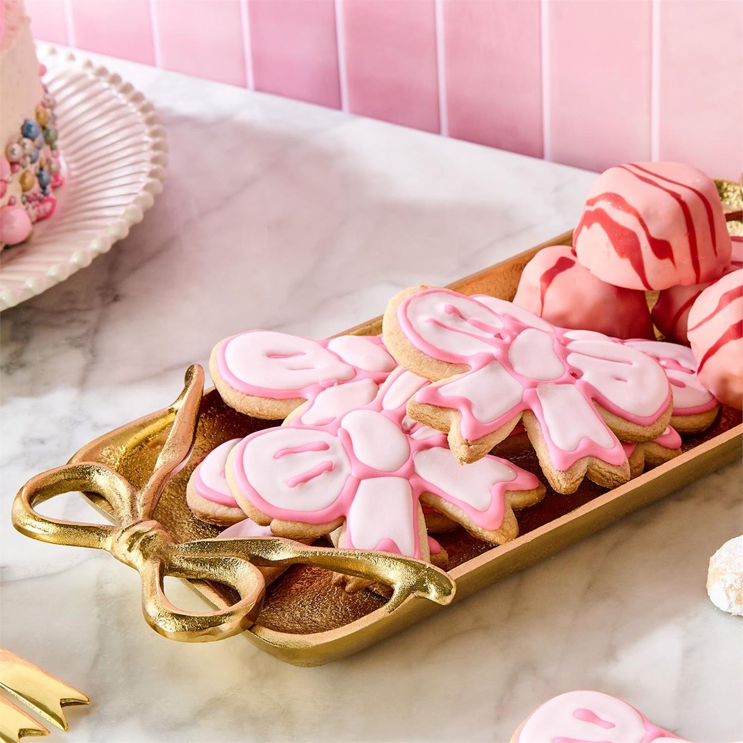 Gold Bows Serving Tray (2 Sizes)