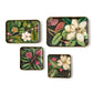 Vintage Floral Print Metal Trinket/Desk Trays (4 Styles & 3 Sizes)