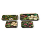 Vintage Floral Print Metal Trinket/Desk Trays (4 Styles & 3 Sizes)