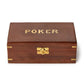 Turf Club Poker Set in Hand-Crafted Wood Box