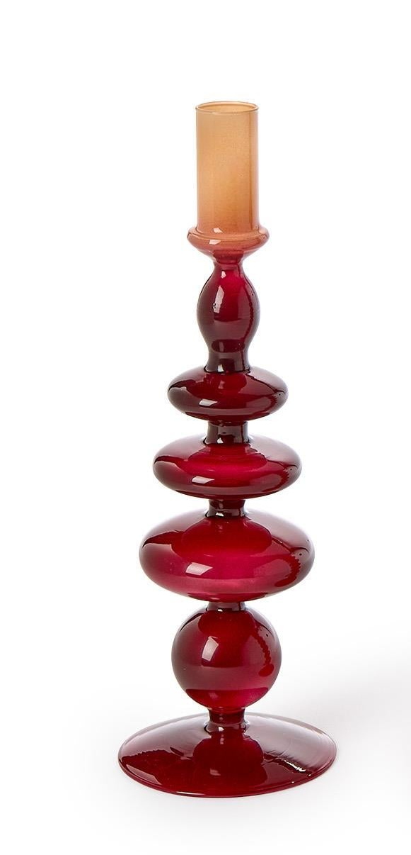 Glass Tapered Candleholders (3 Colors)