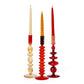 Glass Tapered Candleholders (3 Colors)