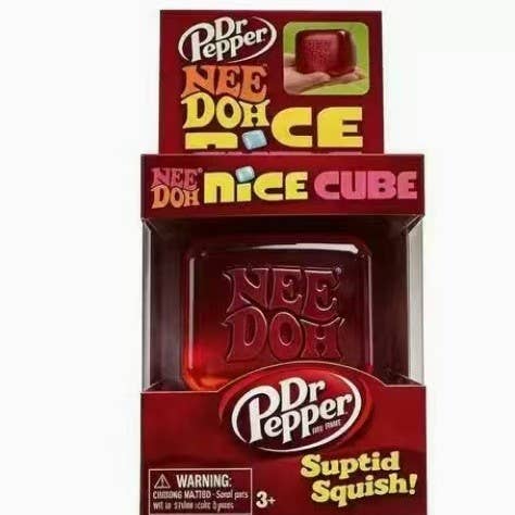 PRE*ORDER NEE DOH Nice Cube Squishy Toy Stress Relief: DR PEPPER