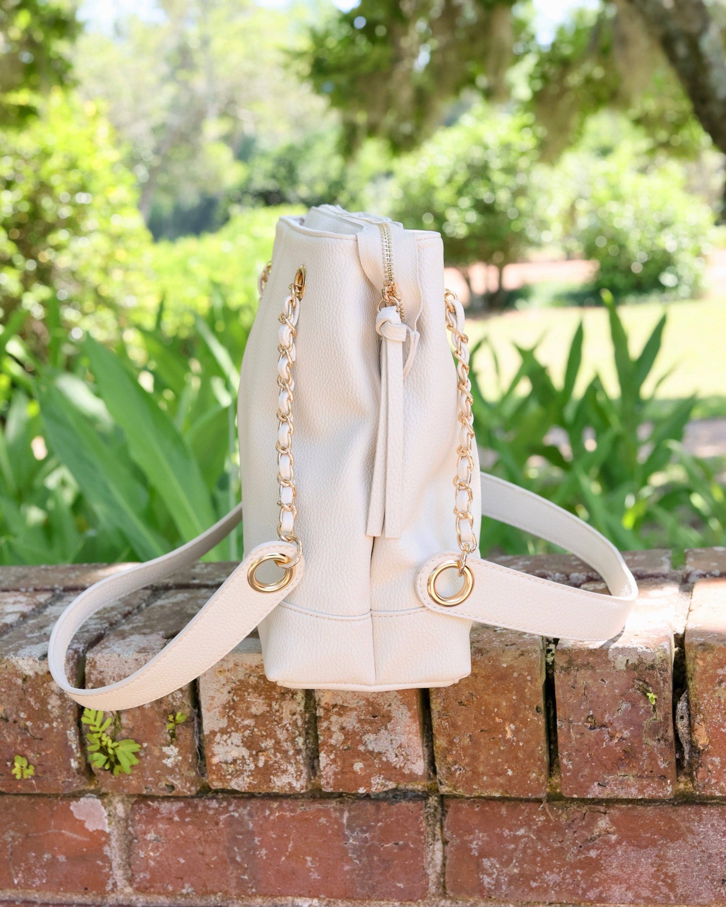 Teegan Tote Cream: Default