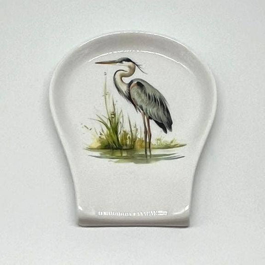 Blue Heron Spoon Rest