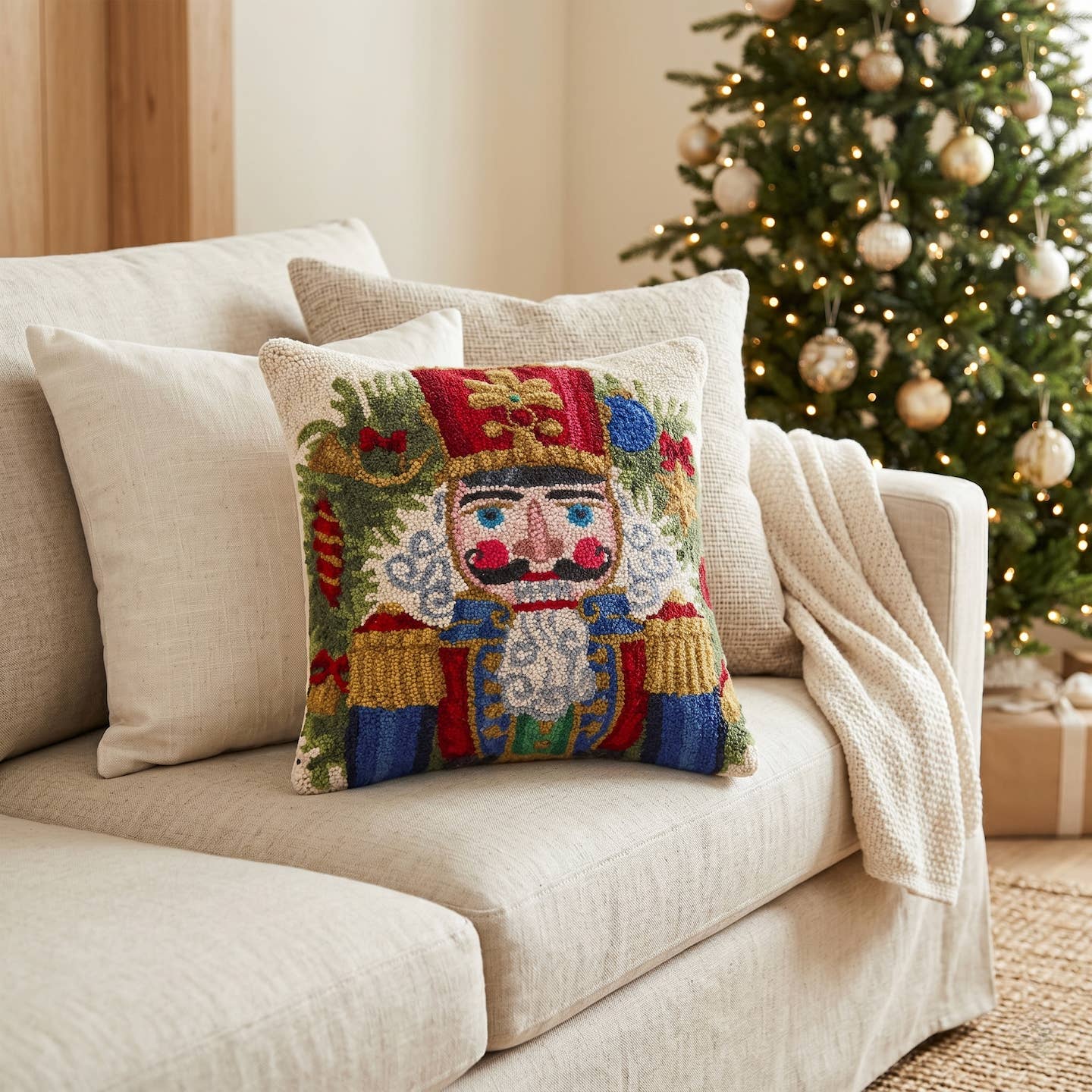 NUTCRACKER HOOK PILLOW - The Pillow Shop
