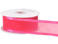 Wired Satin Edge Sheer Ribbon: Ivory / 1 Pack / 1-1/2"x25 yards