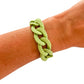 All Chunky Acrylic Chain Link Bracelet: Matte Mauve