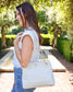 Teegan Tote Cream: Default