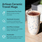 Orchid Ceramic Travel Mug – 16oz with Lid & Sleeve
