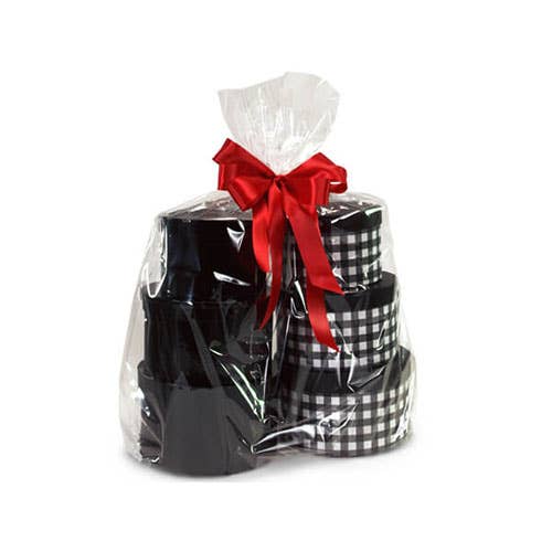 Clear Cellophane Basket Wrap Bags: Clear / 100 Pack / X-Small 8x4x18"