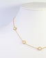 Vineland Mother of Pearl Clover Necklace WR Gold