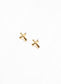 Anmore Cross Stud Earring GOLD: Default