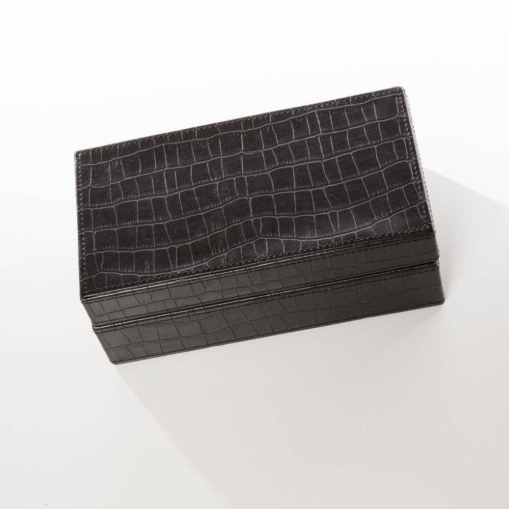 Croc Style Poker Set: Black