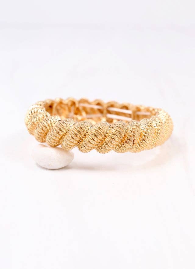Governor Twisted Stretch Bracelet GOLD: Default